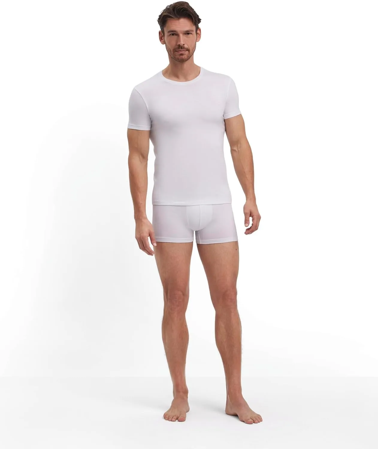 FALKE Men's Daily Comfort Round Neck T-Shirt 2-Pack