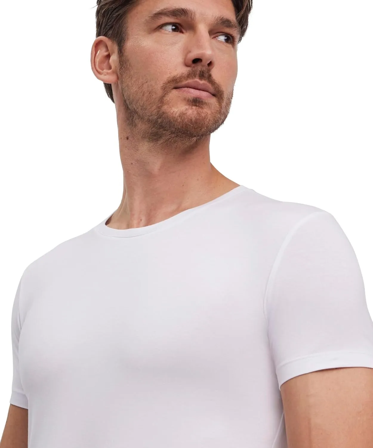 FALKE Men's Daily Comfort Round Neck T-Shirt 2-Pack