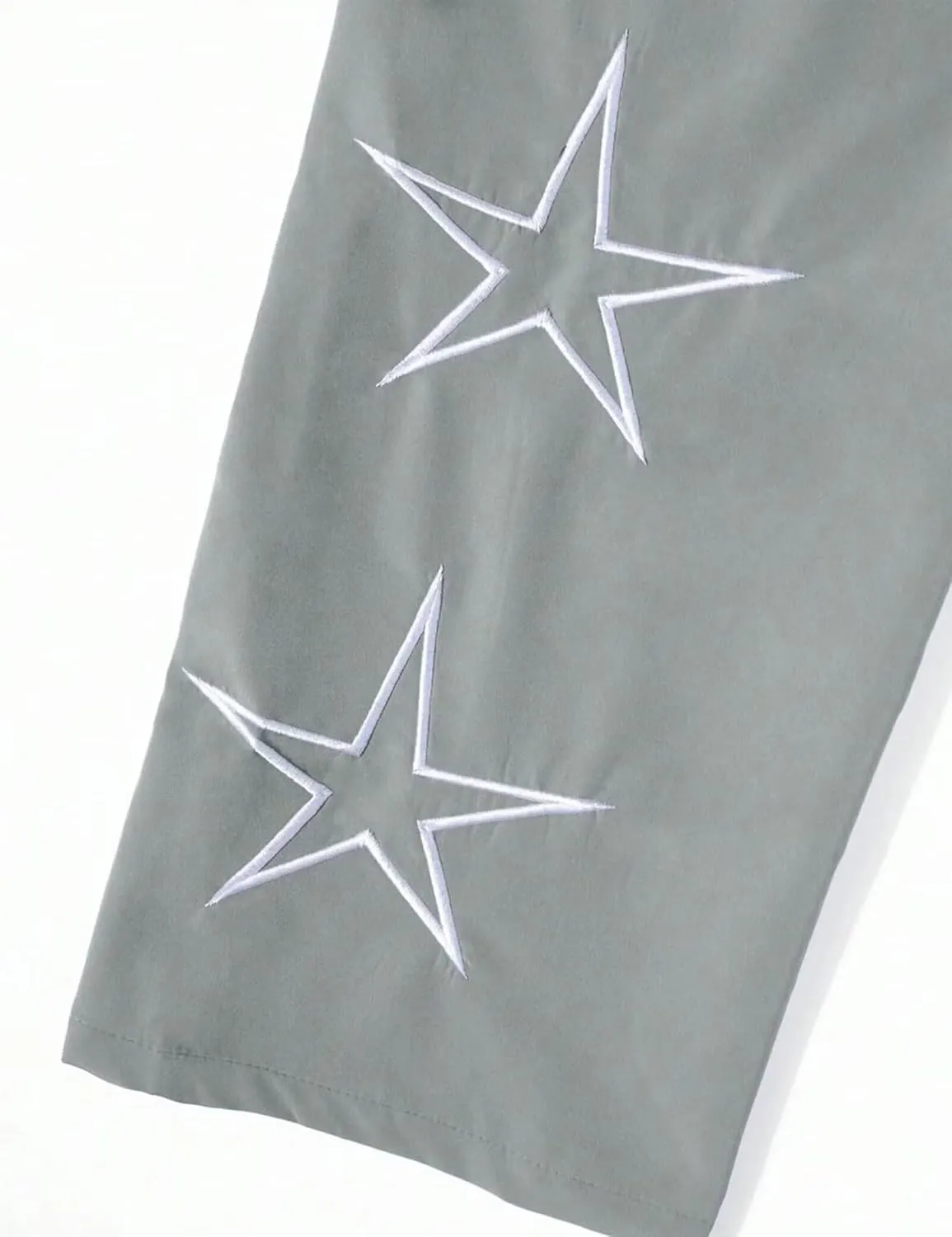 FCOOLYEET Men's Star Pants Y2K Wide Leg Graphic Sweatpants Baggy Striped Pant Lightweight Drawstring Track Pants