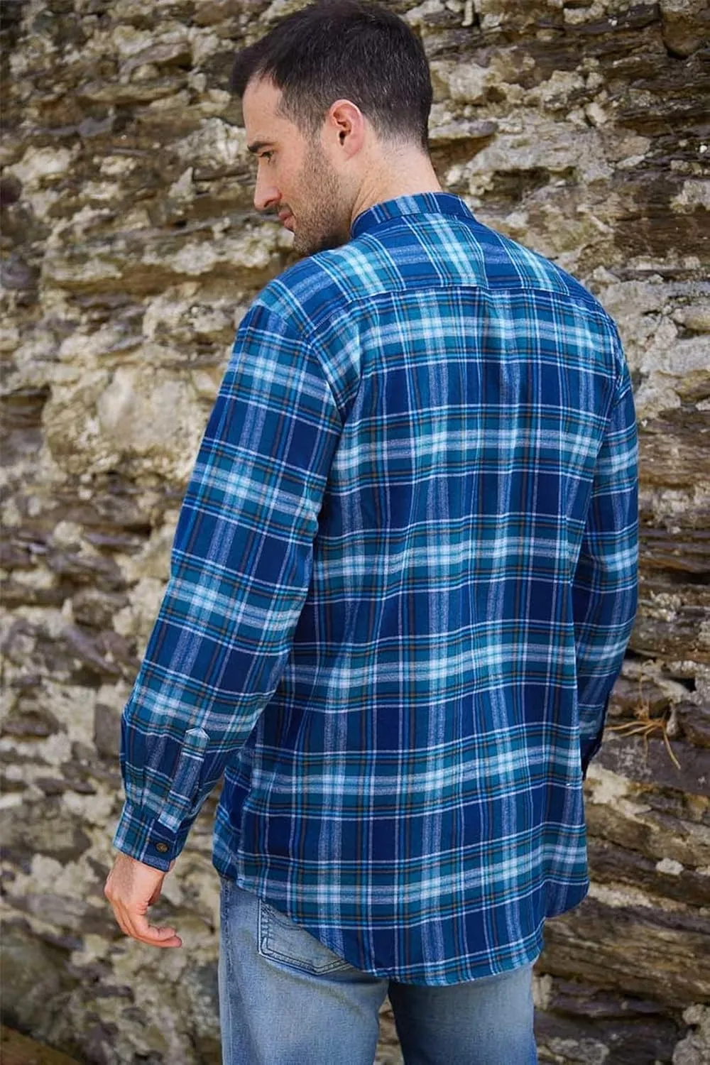 Flannel Cotton Grandfather Shirt