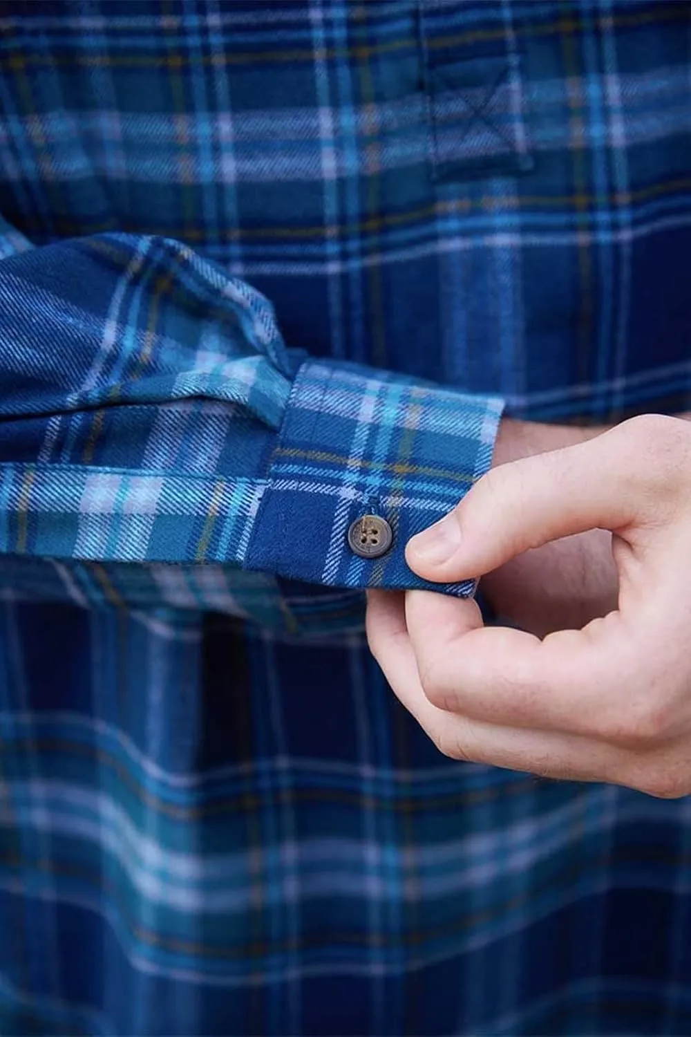 Flannel Cotton Grandfather Shirt