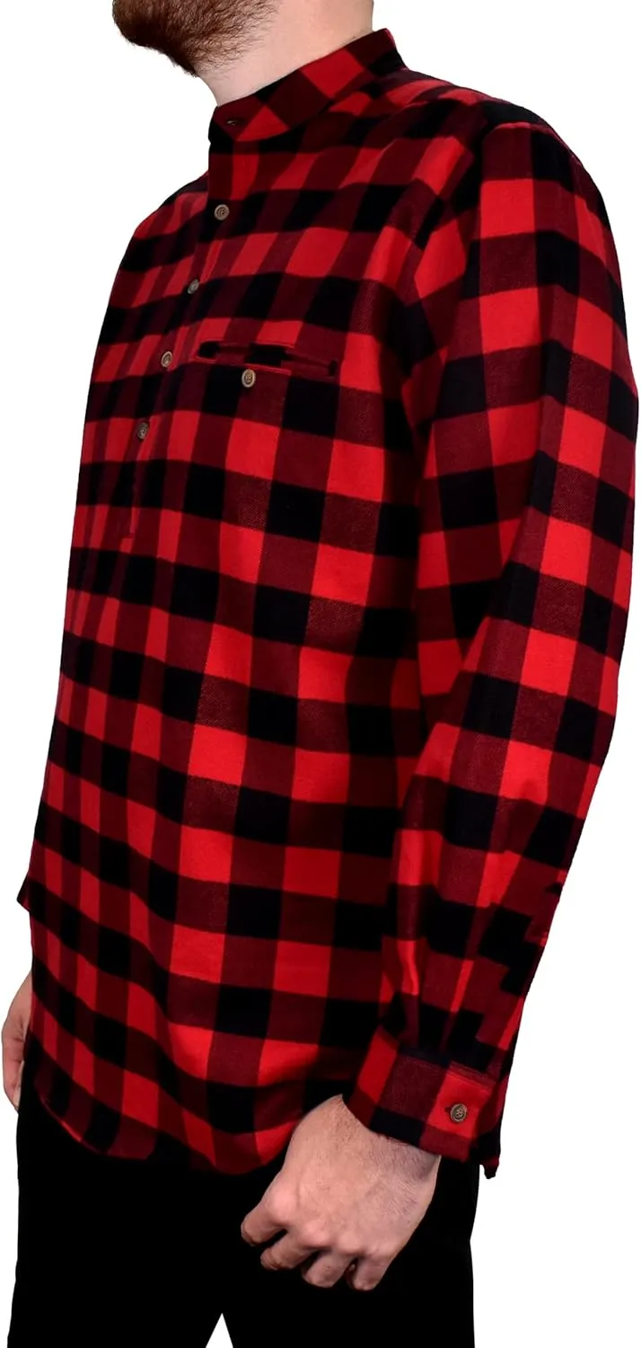 Flannel Cotton Grandfather Shirt