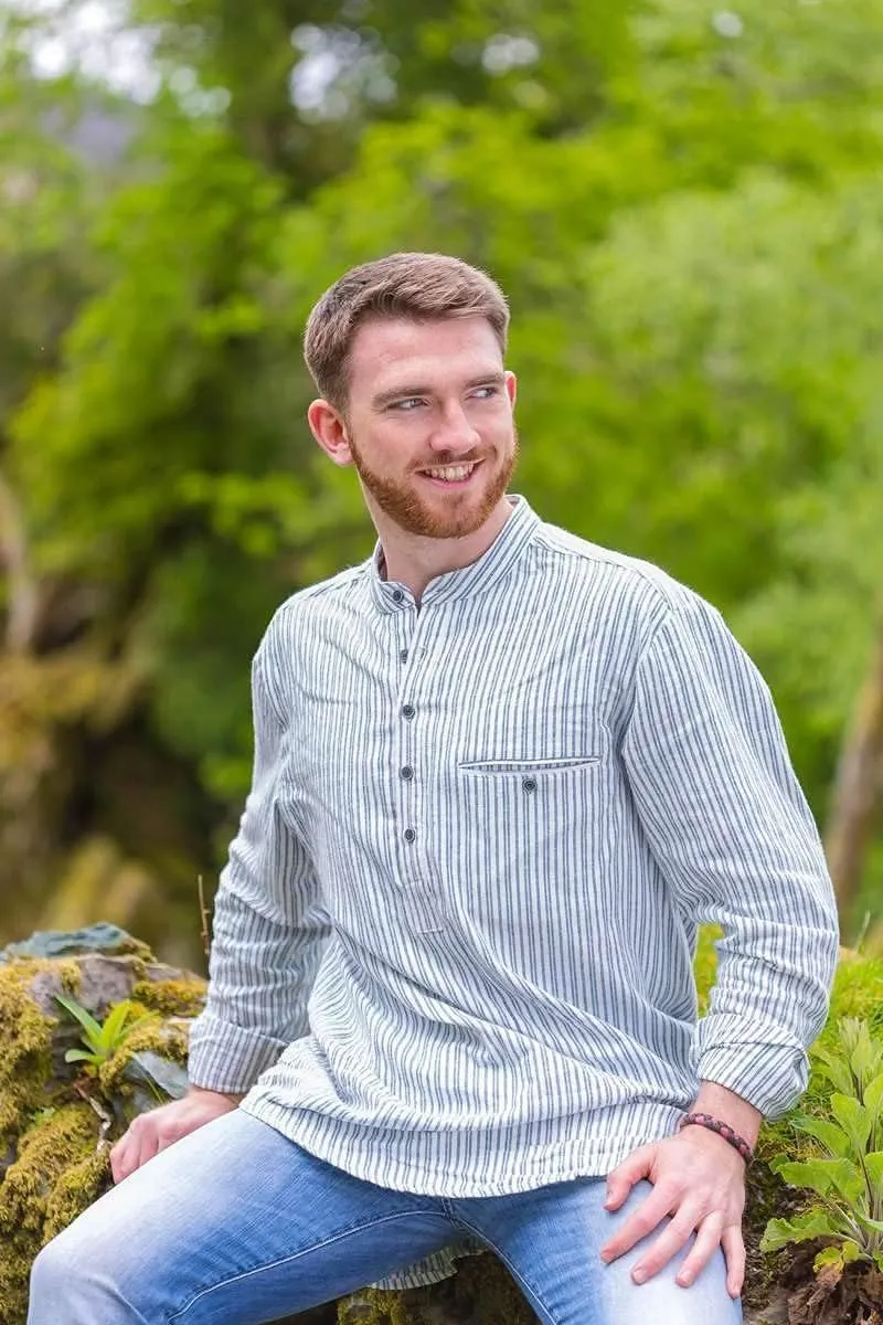 Flannel Cotton Grandfather Shirt