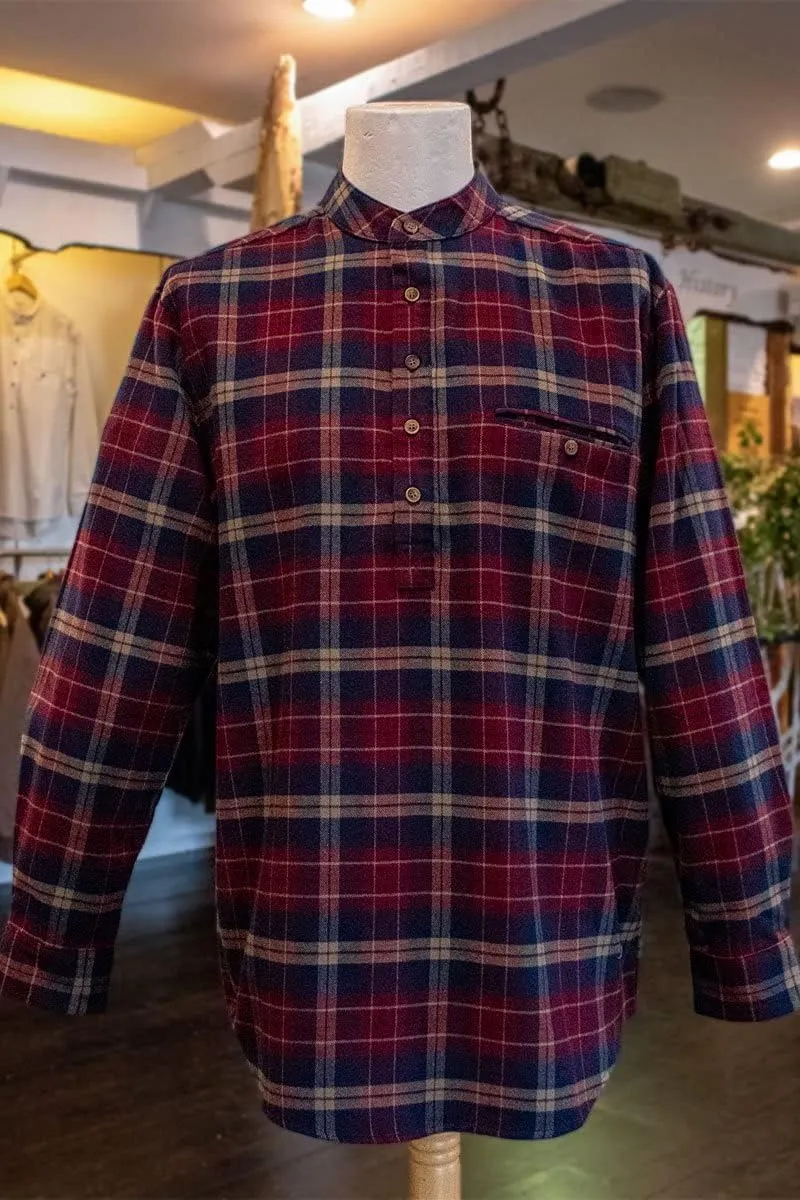 Flannel Cotton Grandfather Shirt
