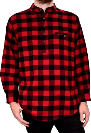Flannel Cotton Grandfather Shirt