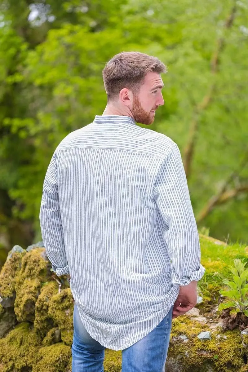 Flannel Cotton Grandfather Shirt