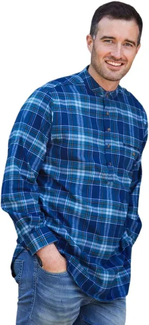 Flannel Cotton Grandfather Shirt