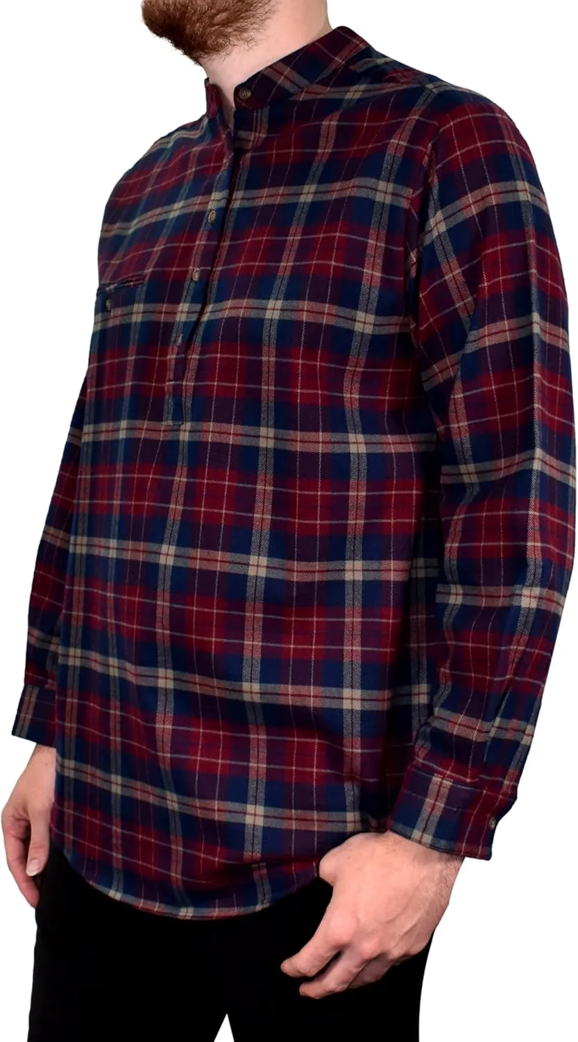 Flannel Cotton Grandfather Shirt