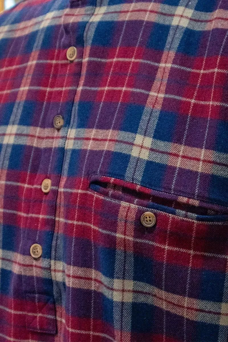 Flannel Cotton Grandfather Shirt