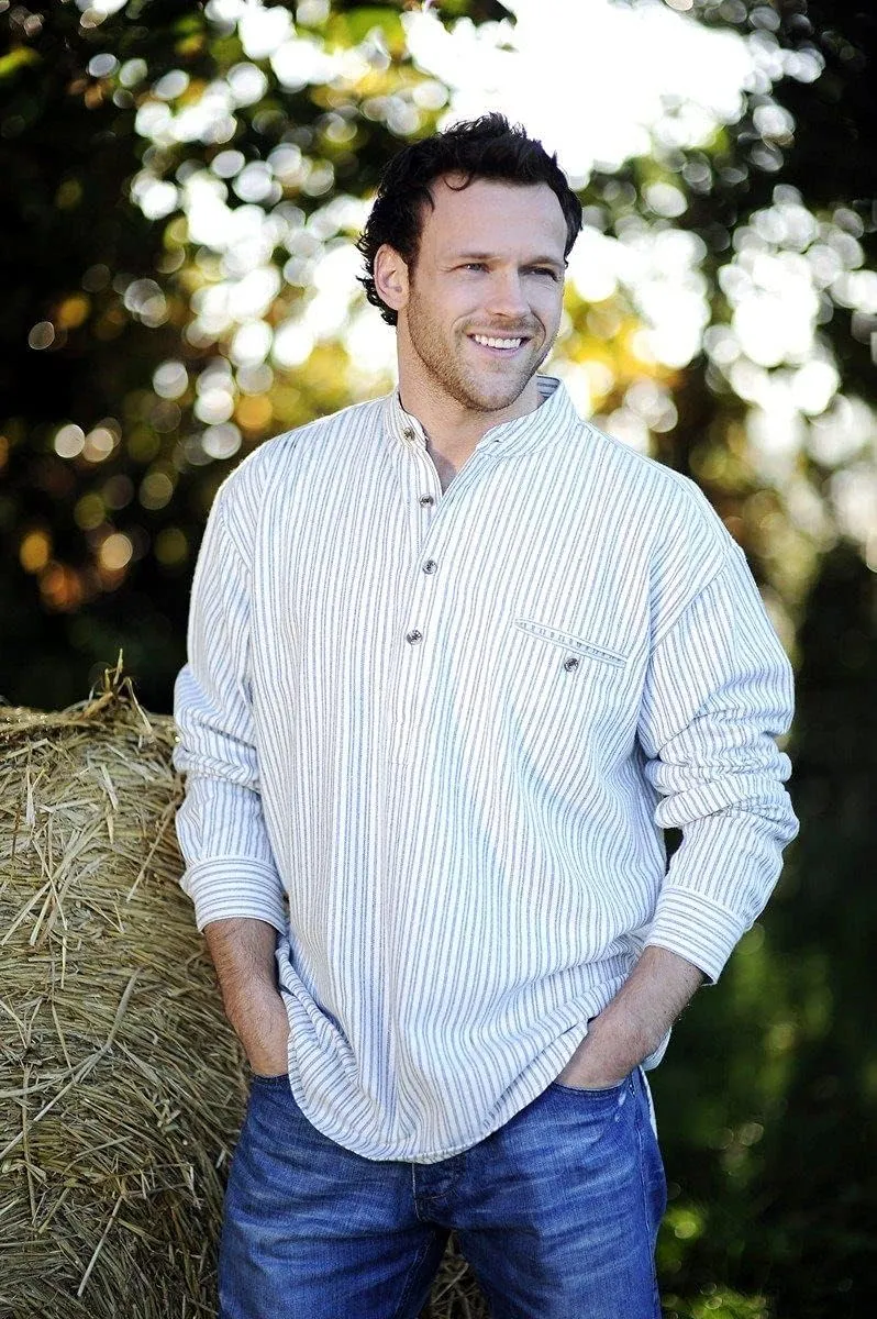 Flannel Cotton Grandfather Shirt