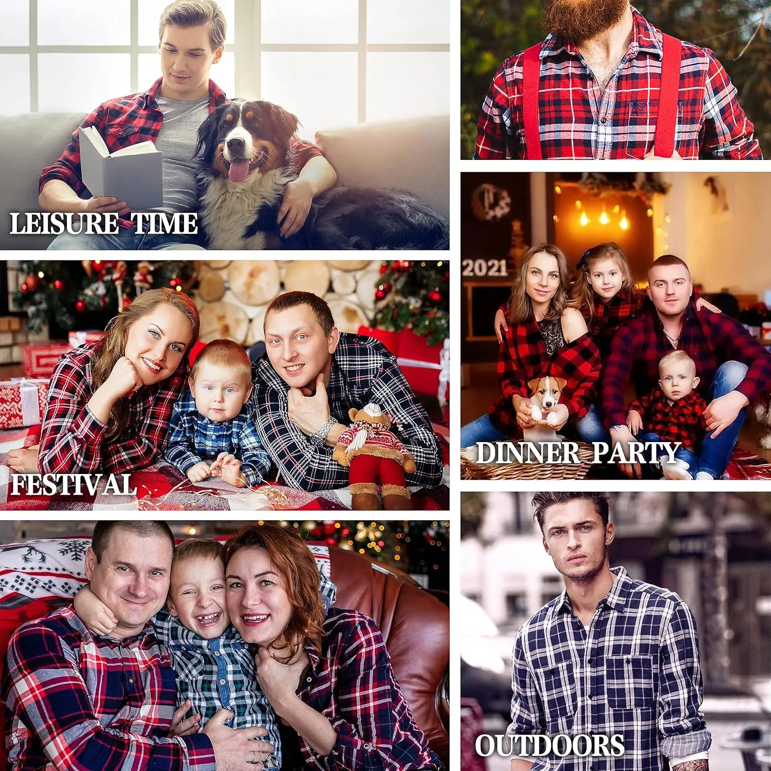 Flannel Shirt for Men Button Down Regular Fit Mens Flannel Shirt Long Sleeve Casual Plaid Flannel Shirt