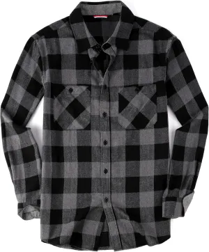 Flannel Shirt for Men Button Down Regular Fit Mens Flannel Shirt Long Sleeve Casual Plaid Flannel Shirt