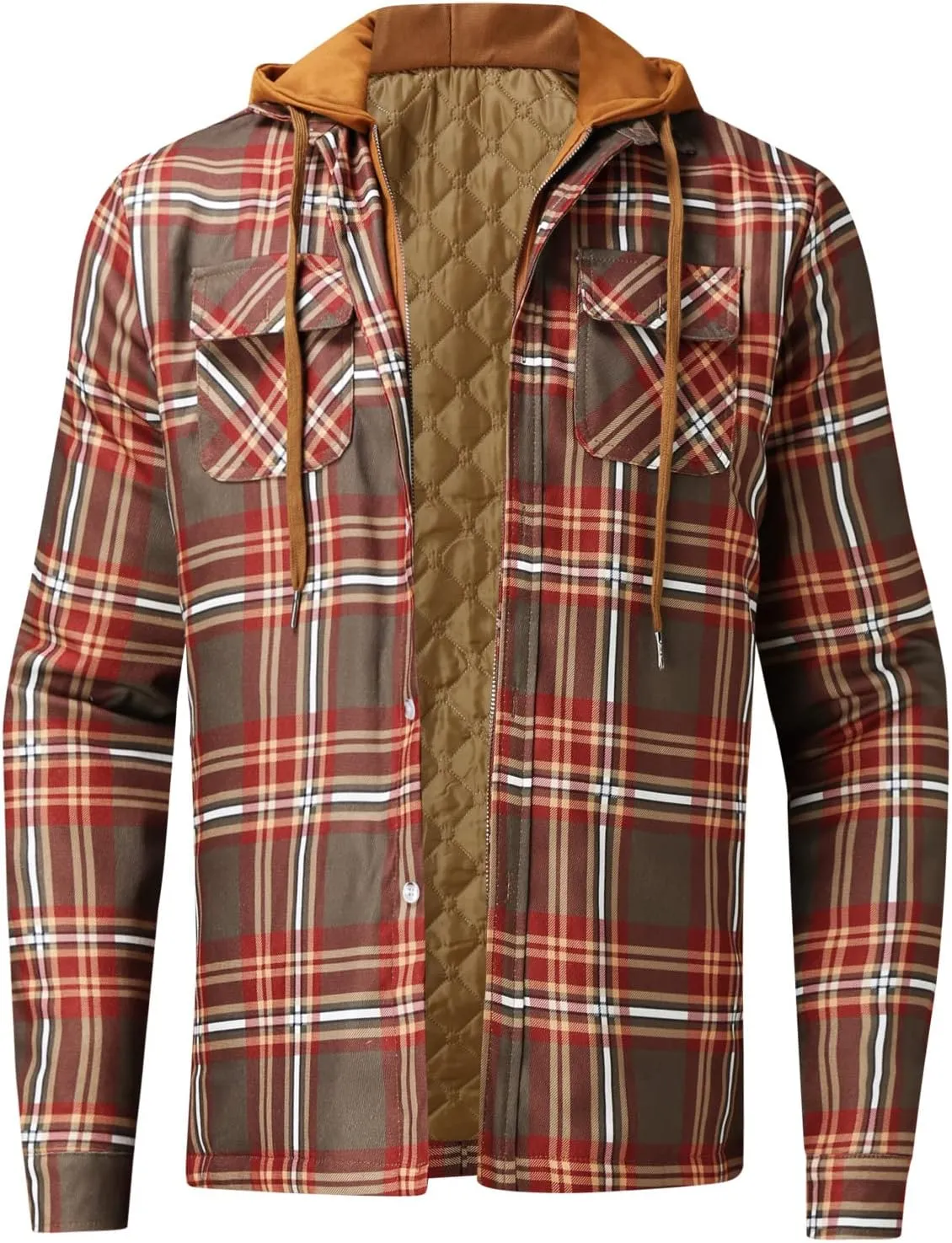 Flannel Shirt for Men Men's Button Down Regular Fit Long Sleeve Plaid Flannel Casual Shirts Men's Cotton Flannel Shirt