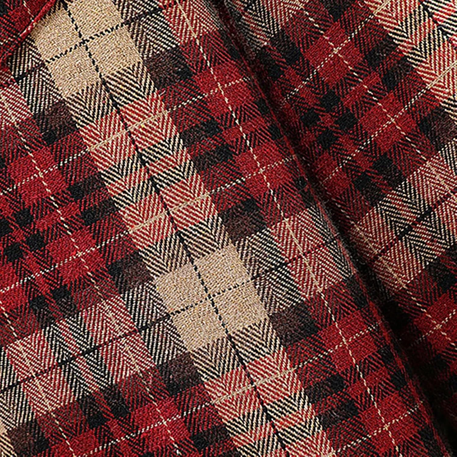 Flannel Thermal Lined Shirt Jacket for Men Shirt with Pocket Button-Down Shirt Jacket with Hood Hooded Shacket Jacket