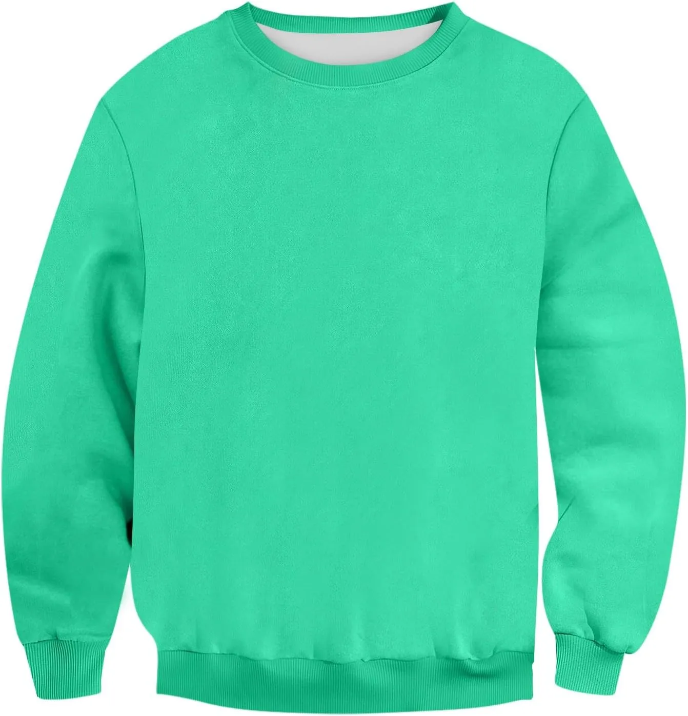 Fleece Crewneck Sweatshirt for Men Long Sleeve Fall Pullover