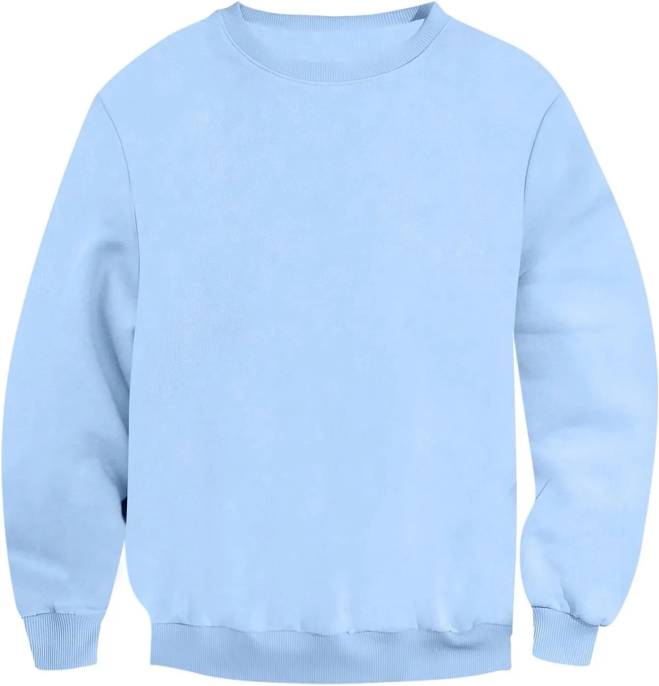 Fleece Crewneck Sweatshirt for Men Long Sleeve Fall Pullover