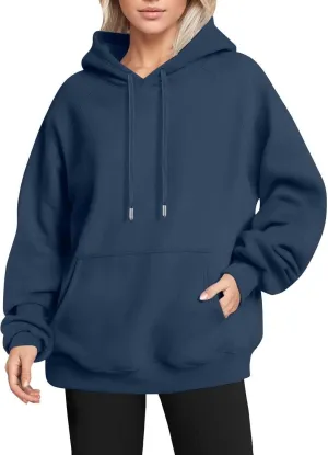 Fleece Pullover Women Preppy Oversized Sweatshirts Raglan Comfort Hoodie Winter Vintage Sweatshirt With Pockets