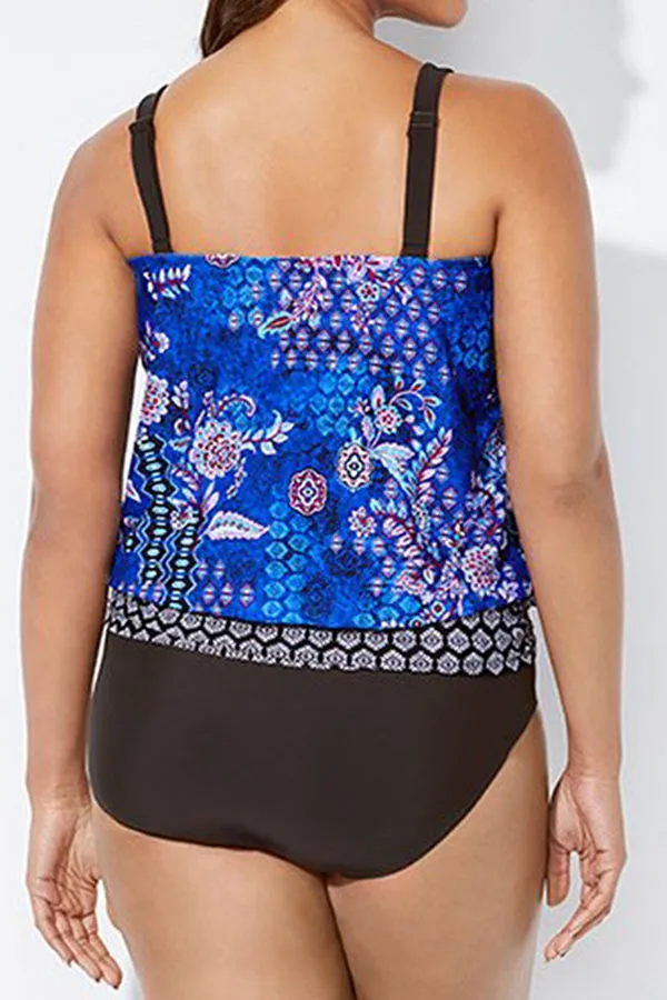 Floral Print Retro Tankini