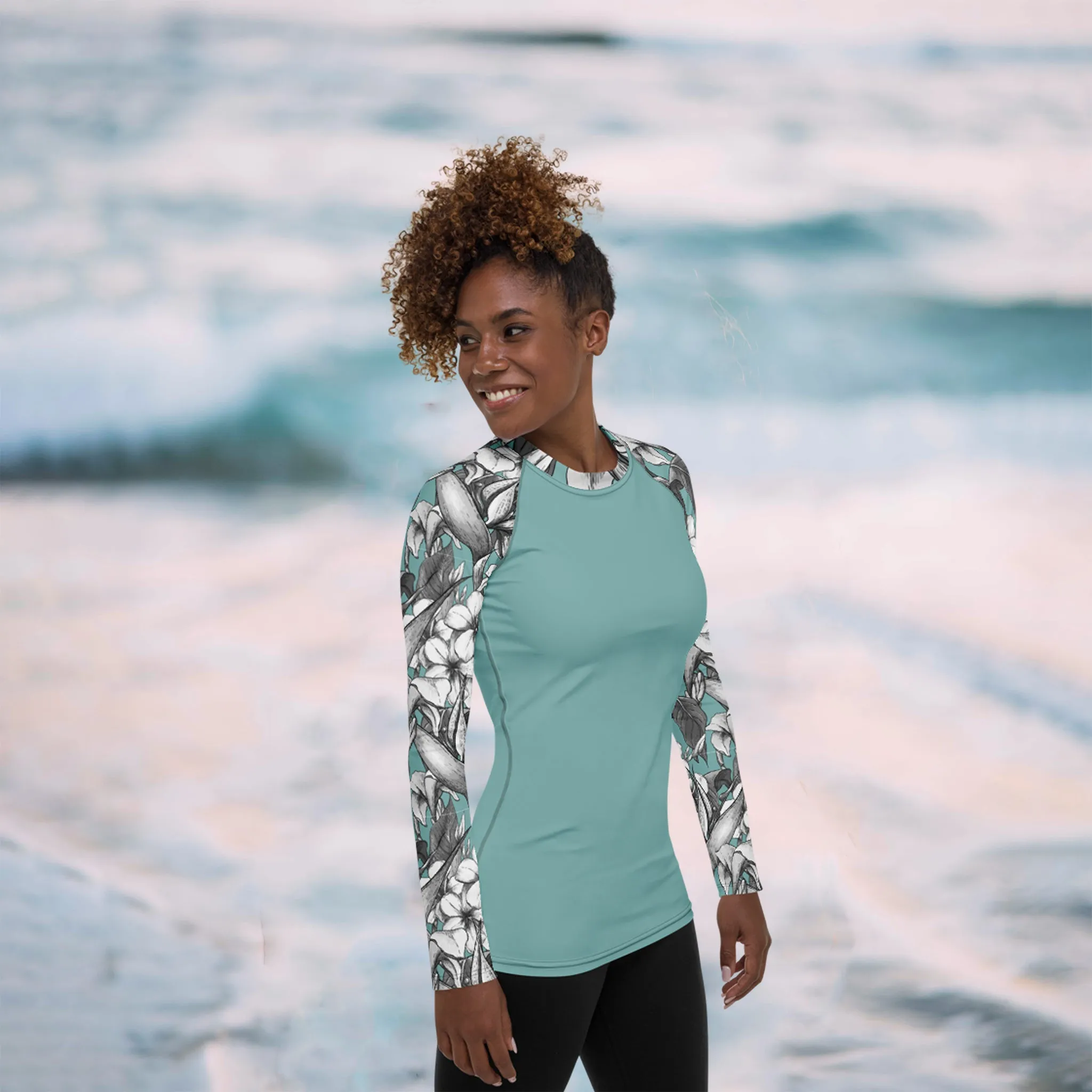 Floral Rash Guard