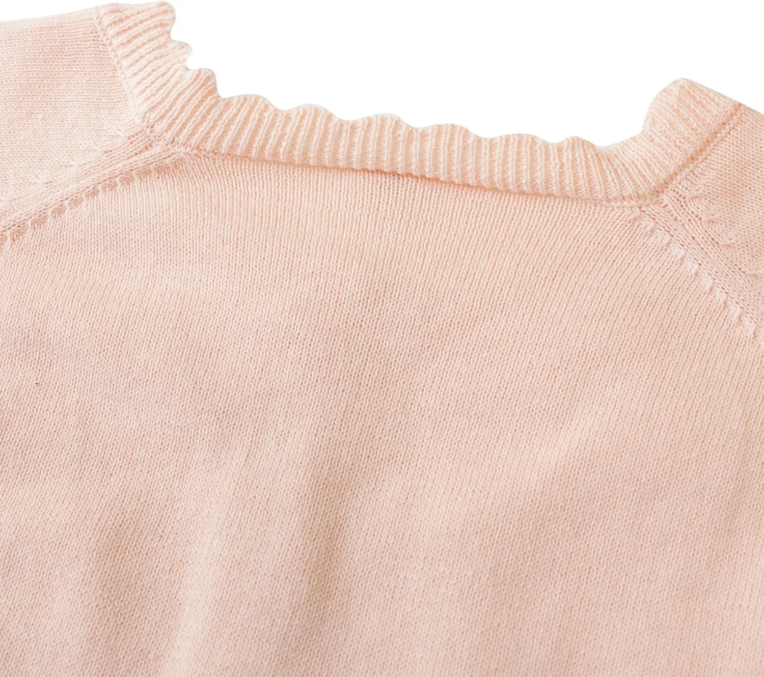 Girls Cardigan Sweater Long Sleeve Knit Bolero Shrug Cropped Tops Kids Cardigans with Button