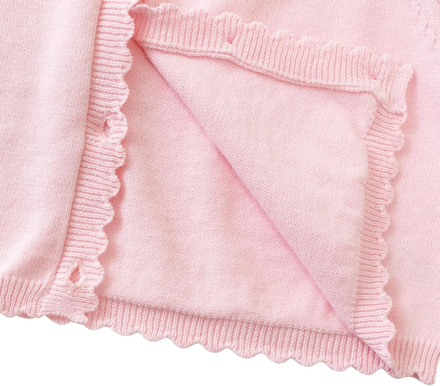 Girls Cardigan Sweater Long Sleeve Knit Bolero Shrug Cropped Tops Kids Cardigans with Button