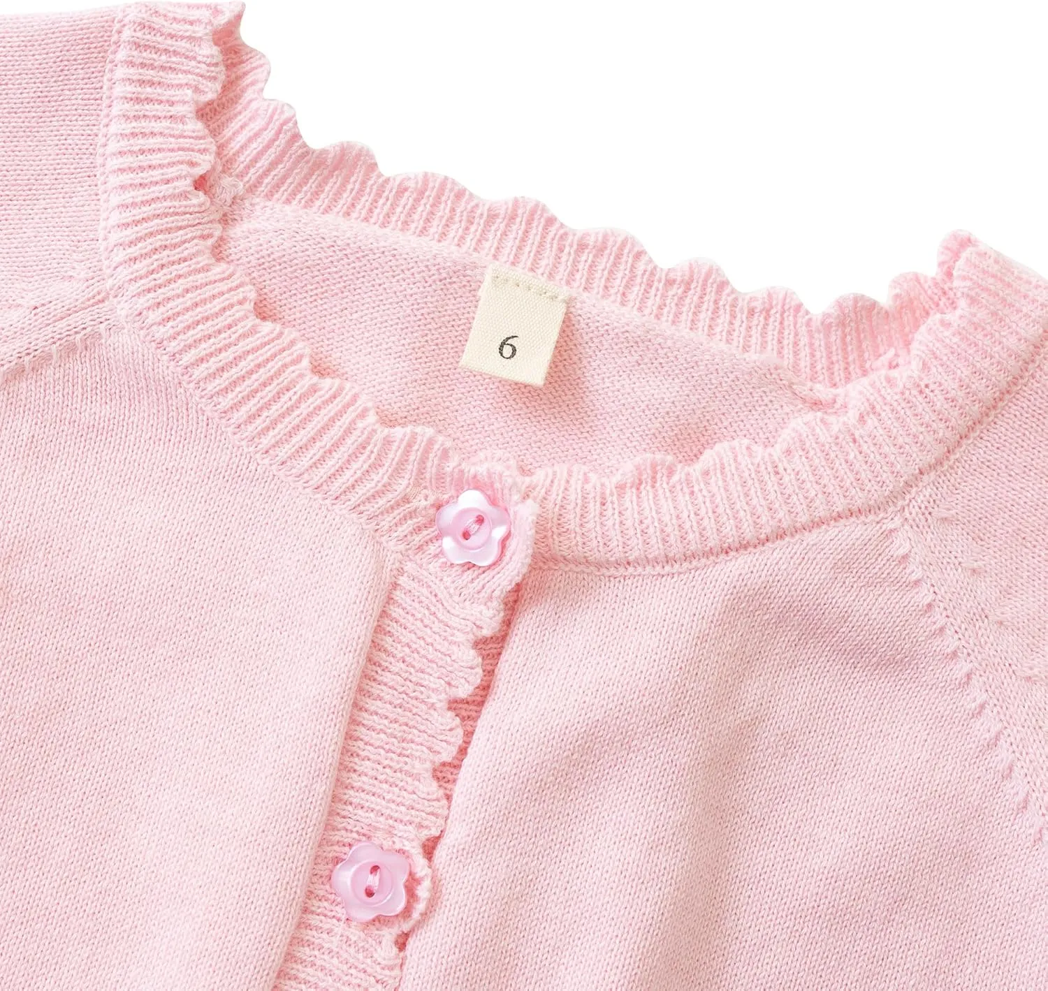 Girls Cardigan Sweater Long Sleeve Knit Bolero Shrug Cropped Tops Kids Cardigans with Button