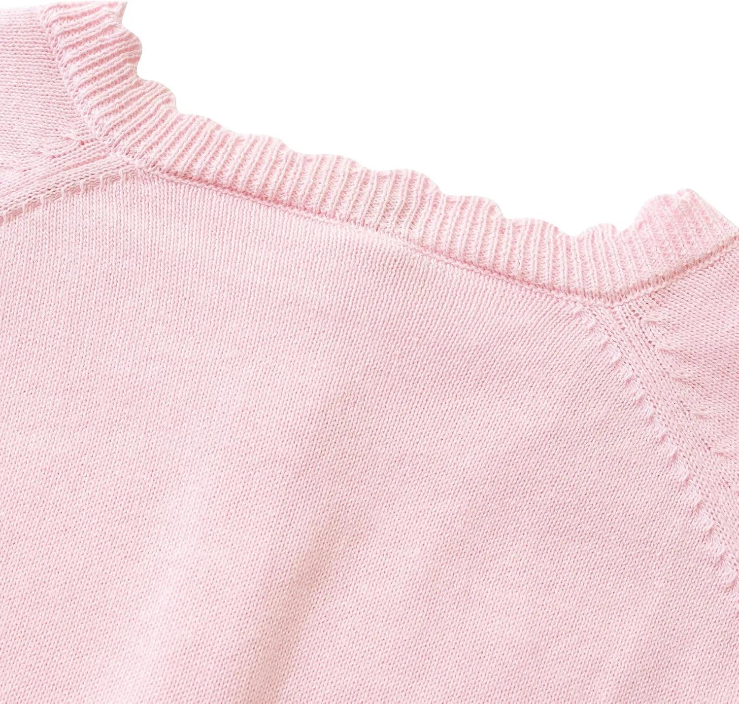 Girls Cardigan Sweater Long Sleeve Knit Bolero Shrug Cropped Tops Kids Cardigans with Button
