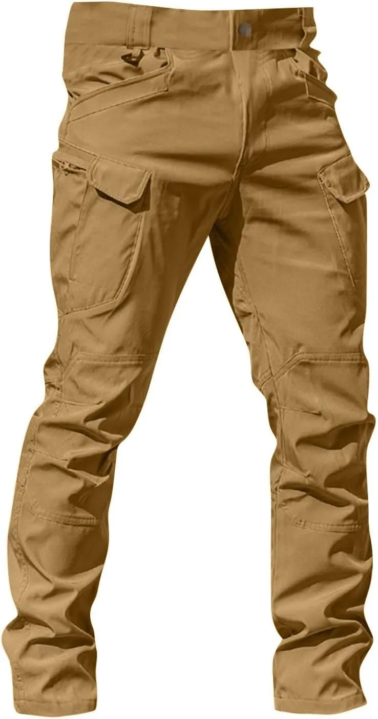 GOFULY Cargo Pants Men Relaxed Fit Ripstop Stretch Pants Big and Tall Multi Pockets Hunting Pants Outdoors Trousers Work