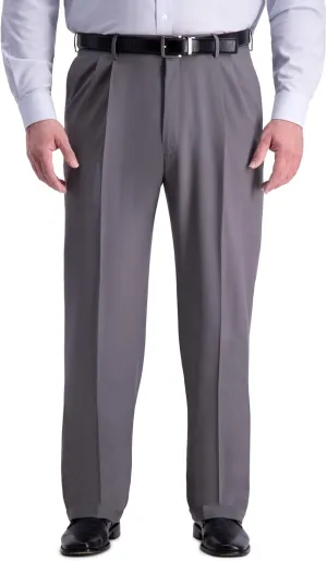 Haggar Men's Premium Comfort Classic Fit Pleat Front Dress Pant (Regular And Big & Tall Sizes)