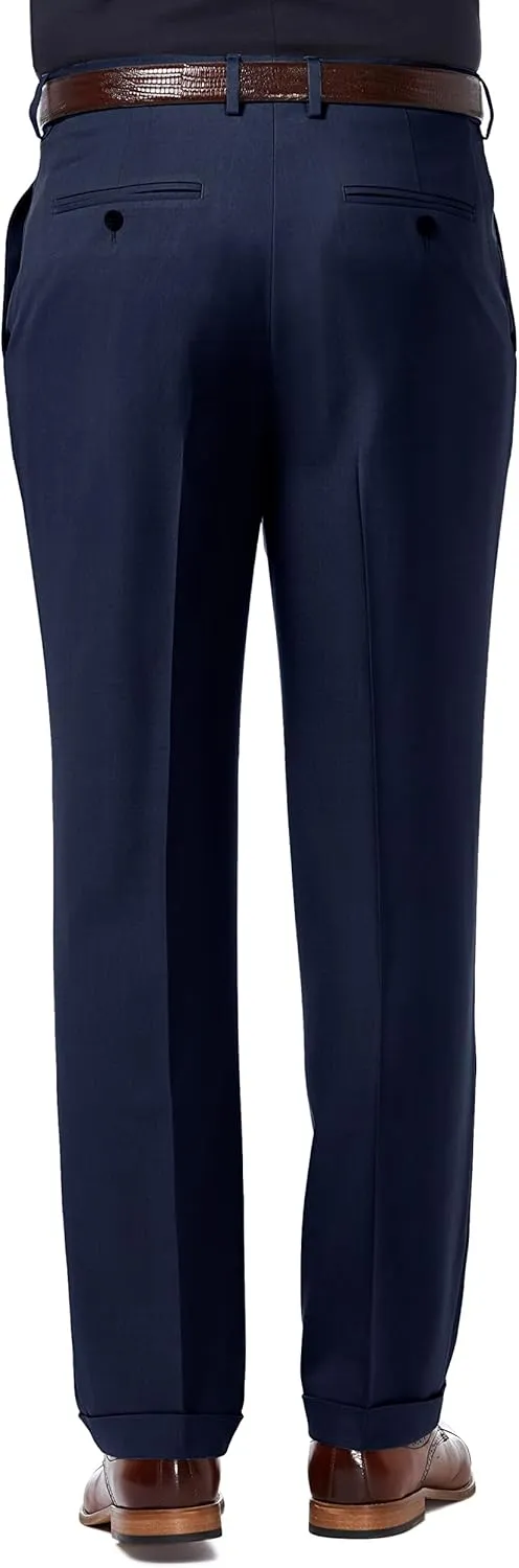 Haggar Men's Premium Comfort Classic Fit Pleat Front Dress Pant (Regular And Big & Tall Sizes)