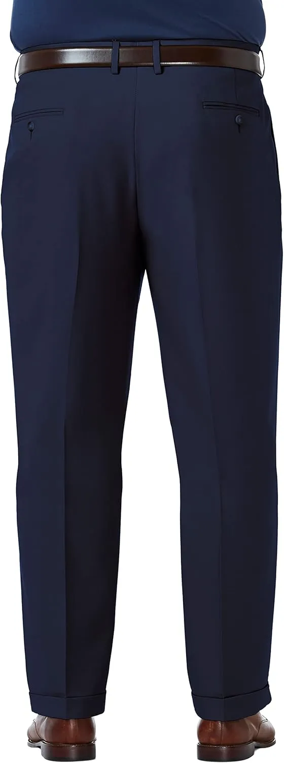 Haggar Men's Premium Comfort Classic Fit Pleat Front Dress Pant (Regular And Big & Tall Sizes)
