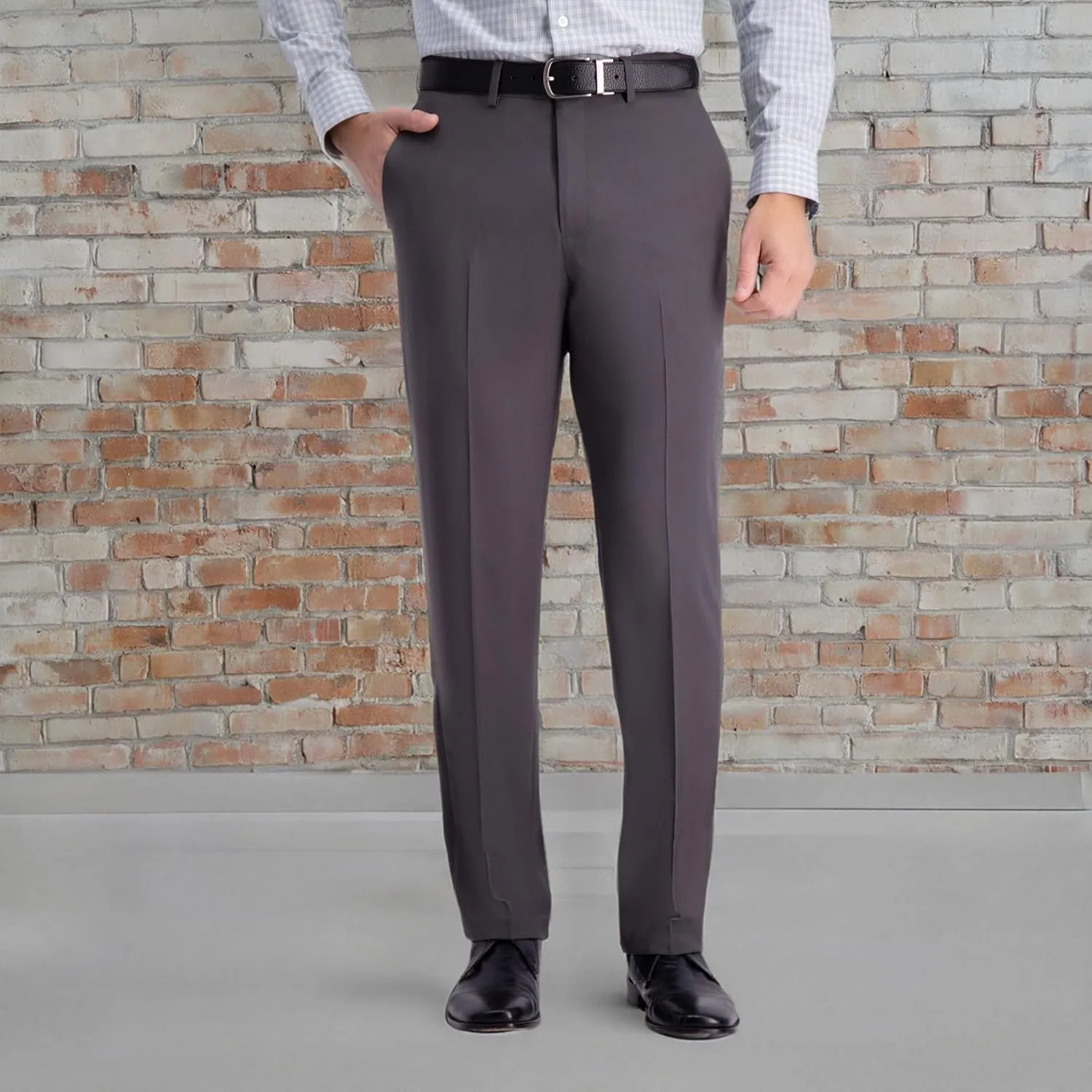 Haggar Men's Premium Comfort Dress Pant-Straight Fit Flat Front (Regular and Big & Tall Sizes)