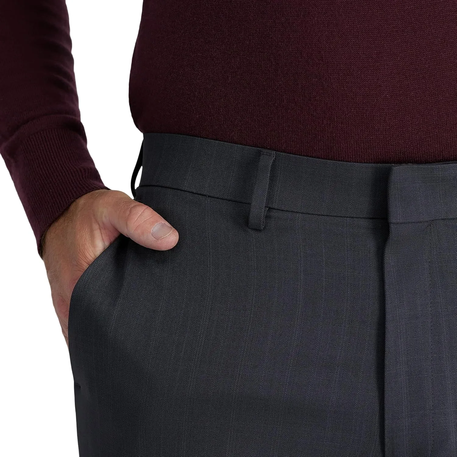 Haggar Men's Premium Comfort Dress Pant-Straight Fit Flat Front (Regular and Big & Tall Sizes)