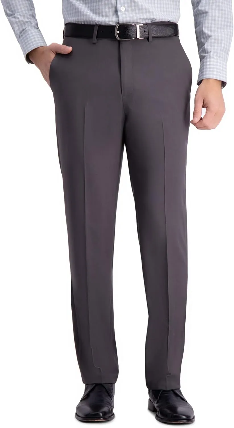 Haggar Men's Premium Comfort Dress Pant-Straight Fit Flat Front (Regular and Big & Tall Sizes)