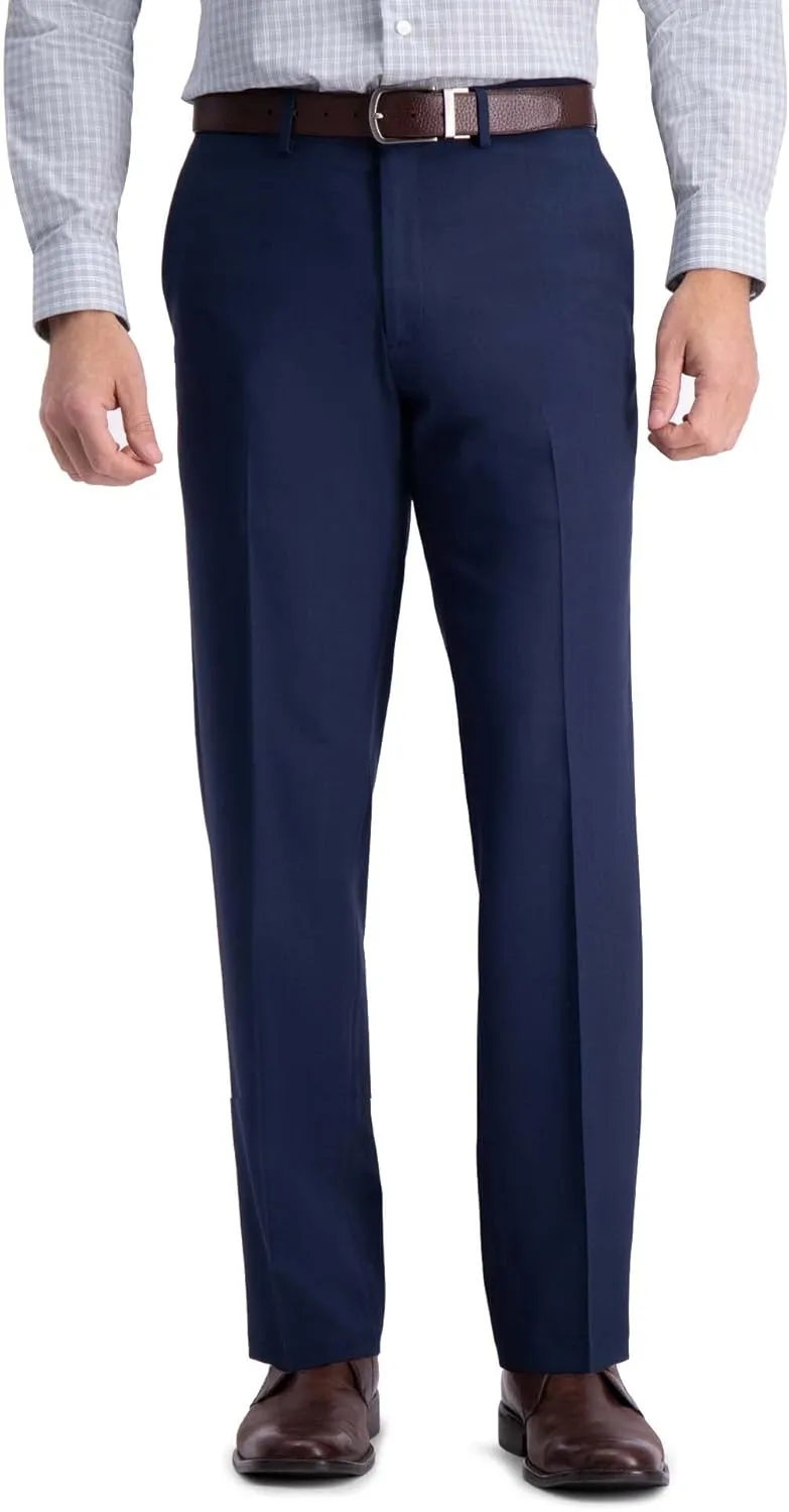 Haggar Men's Premium Comfort Dress Pant-Straight Fit Flat Front (Regular and Big & Tall Sizes)
