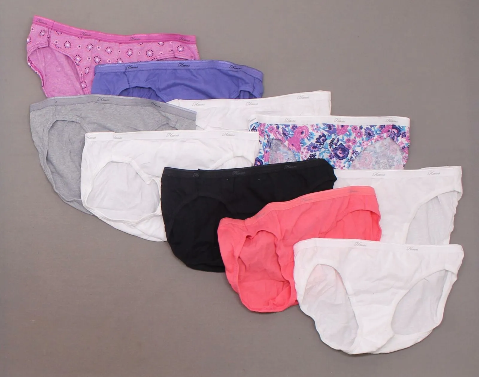 Hanes 10 Pairs Women's Cotton Bikini Panties