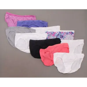 Hanes 10 Pairs Women's Cotton Bikini Panties