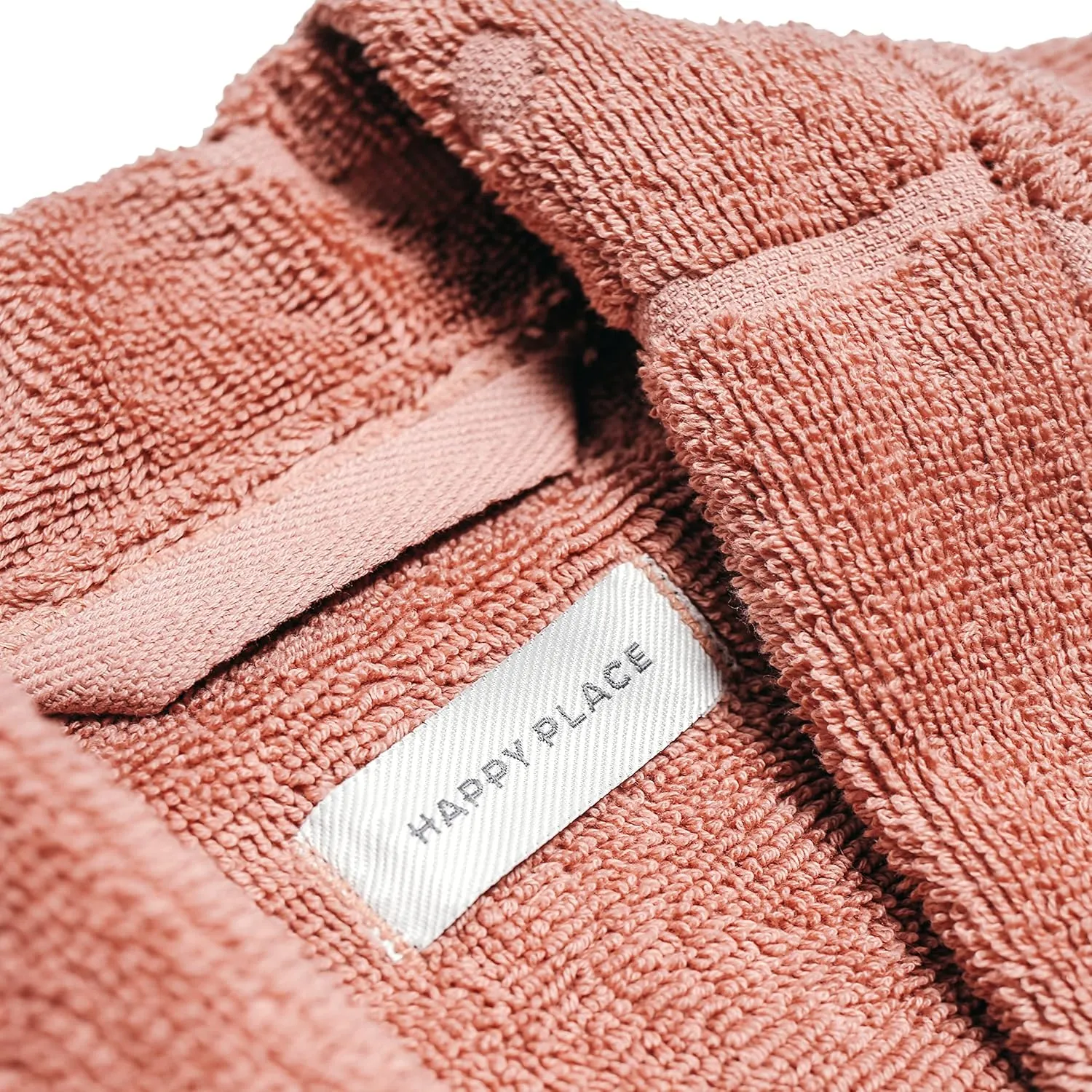 Happy Place Women's Cotton Terry Robe Sustainable Premium Cotton Unisex Bathrobe