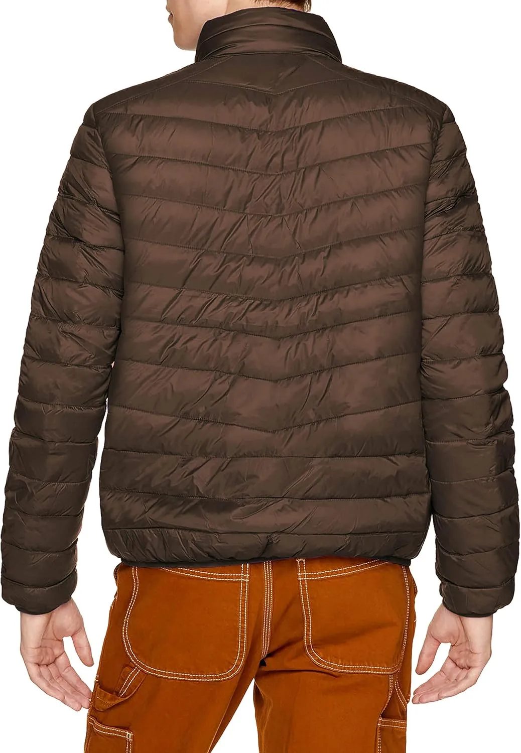 Hat and Beyond Mens Premium Lightweight Puffer Jacket Alternative Down Quilted Hiking Outerwear Parka Coat