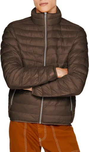 Hat and Beyond Mens Premium Lightweight Puffer Jacket Alternative Down Quilted Hiking Outerwear Parka Coat