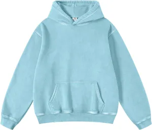 Hatant Oversized Hoodie Sweatshirts for Men Couples Heavyweight Hoodies Pullover Vintage Mens Acid Wash Sweaters Clothes 2025