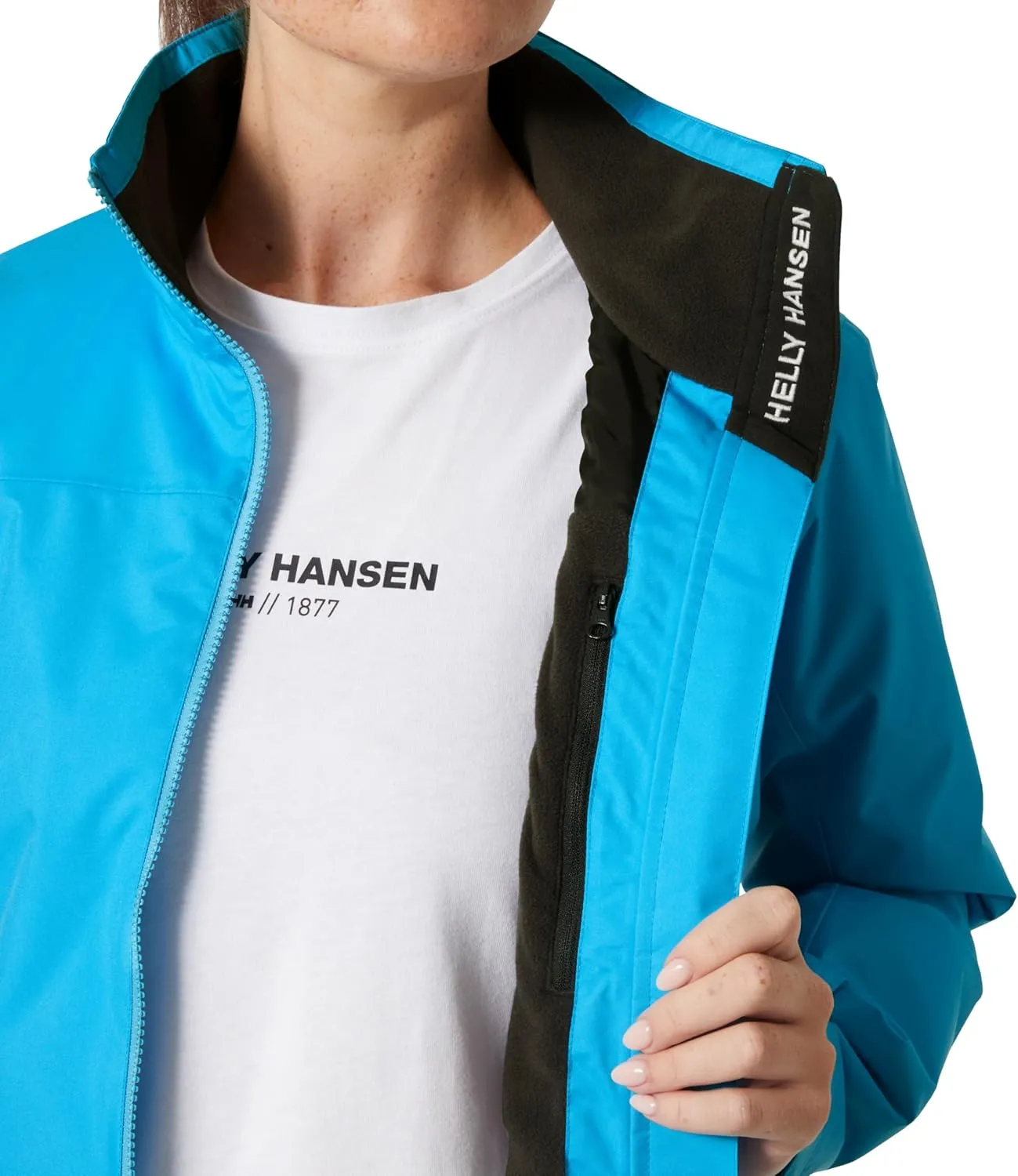 Helly-Hansen Crew Midlayer Jacket 2.0 for Women - Stylish Waterproof Coat with Fleece-Lined Comfort