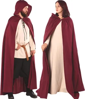 Hero Medieval Hooded Cape by CALVINA Costumes  Unisex - Made in Turkey