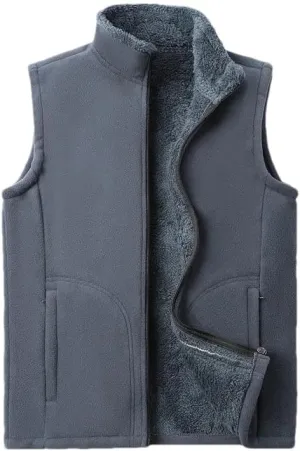 Hgvcfcv Cashmere Men Sleeveless Vest Jackets Fashion Wool Male Cotton-Padded Coats Warm Waistcoats Men Clothing