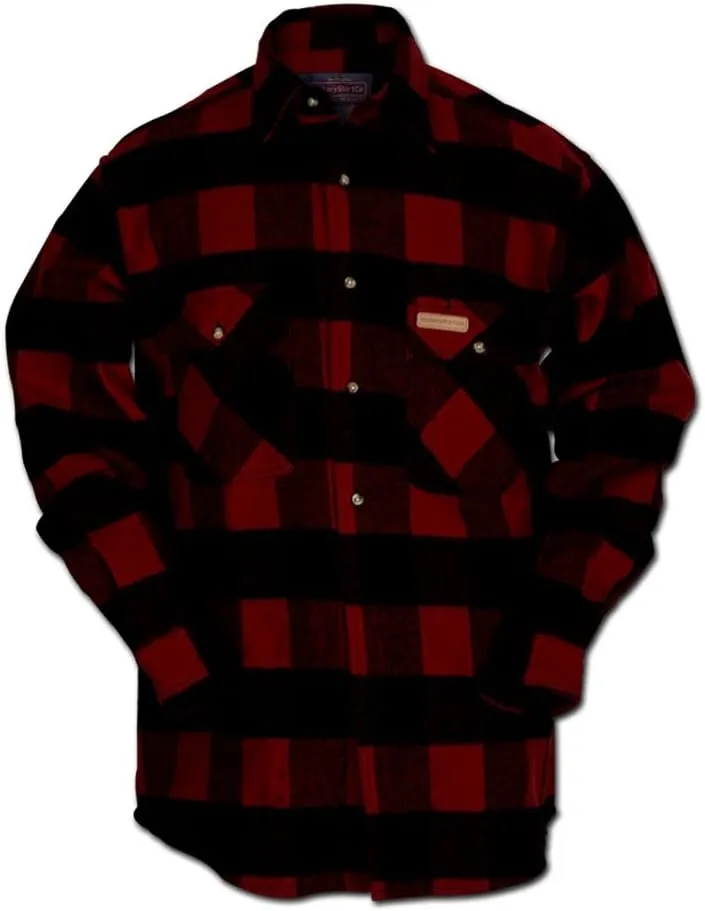 Hickory Shirt Co. Buffalo Flannel Button Plaid Shirt