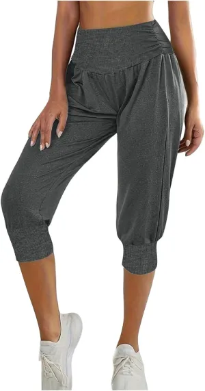 High Cut Straight Leg Cuff Leg Track Athletic Jogger for Women Summer Fall Loose Fit Pants Women 2025 Trendy