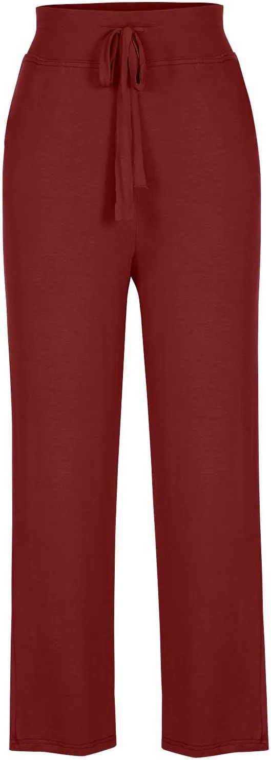 High Cut Track Athletic Trousers Pants for Women Summer Fall Rayon Loose Fit Trousers Pants Women 2025