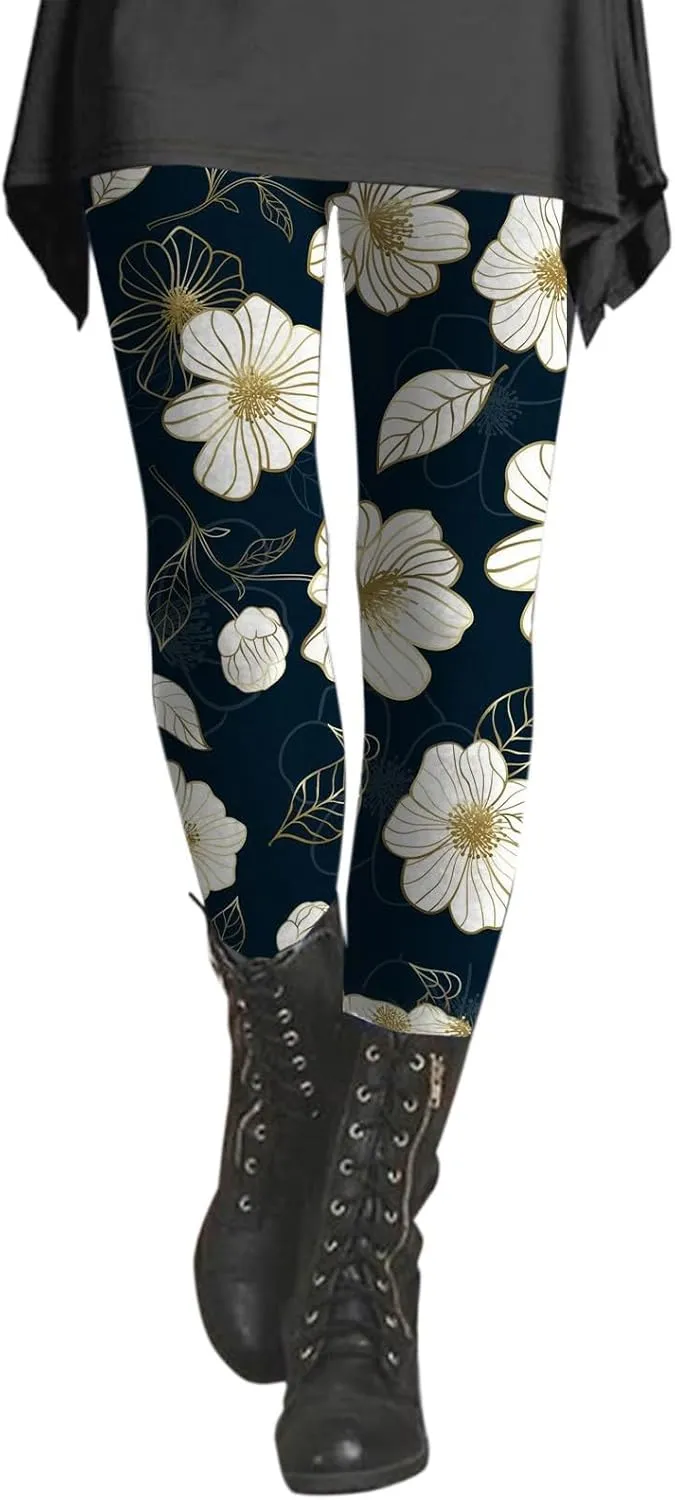 High Waist Workout Leggings Yoga Pants for Women Full Length Workout Tights Leggings High Waist Soft Sports Trousers