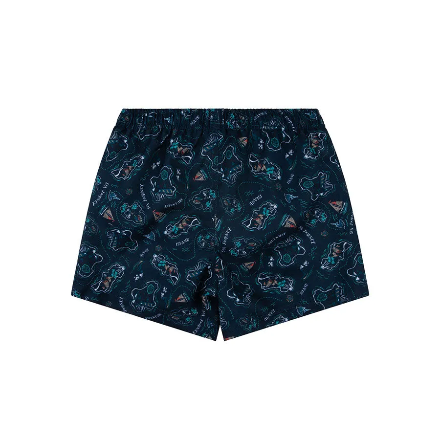 Islands | Dark Blue UV Swim Shorts Boys