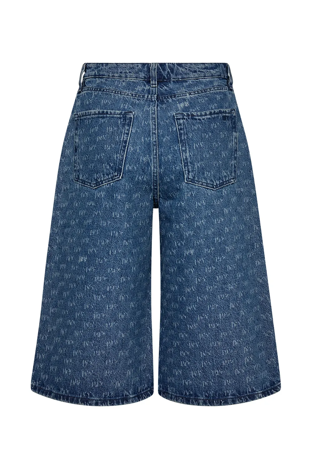 IVY-Augusta Long Shorts Wash Punch Needle